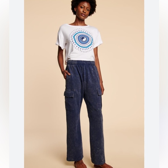 EARTHBOUND Pants - Earthbound Blue Cargo Pants EUC Sweatpants Medium